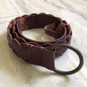 Aerie Brown Leather Belt